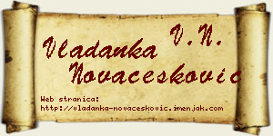 Vladanka Novačesković vizit kartica